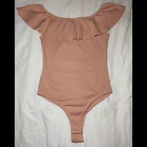 Kendall & Kylie peach bodysuit